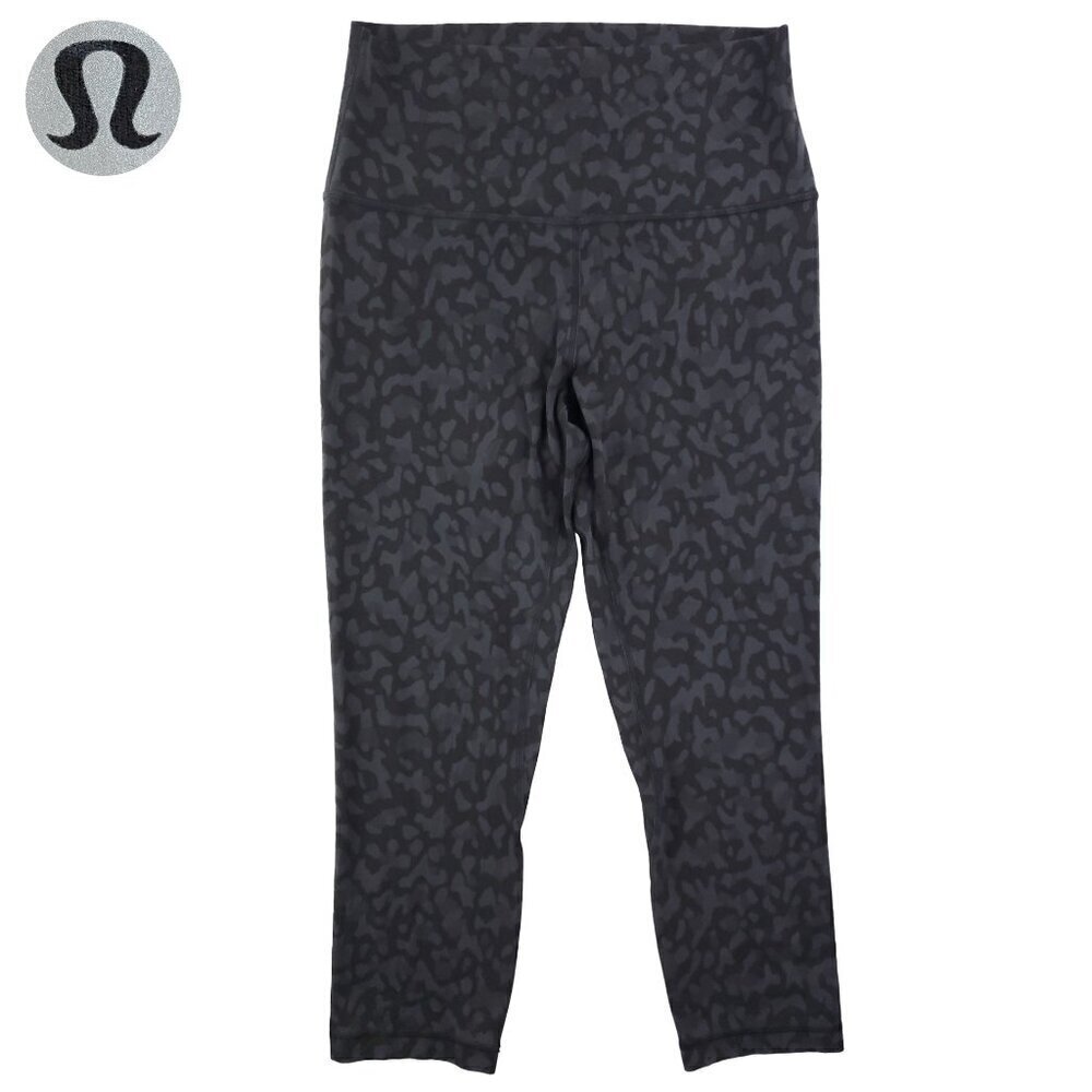 Lululemon Align Crop Legging Incognito Camo Multi Grey W6AVIS Nulu Size 8